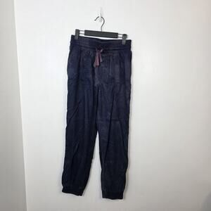 A New Day Blue Tie Dye Casual Lyocell Drawstring Pull On Jogger Pants Size Small